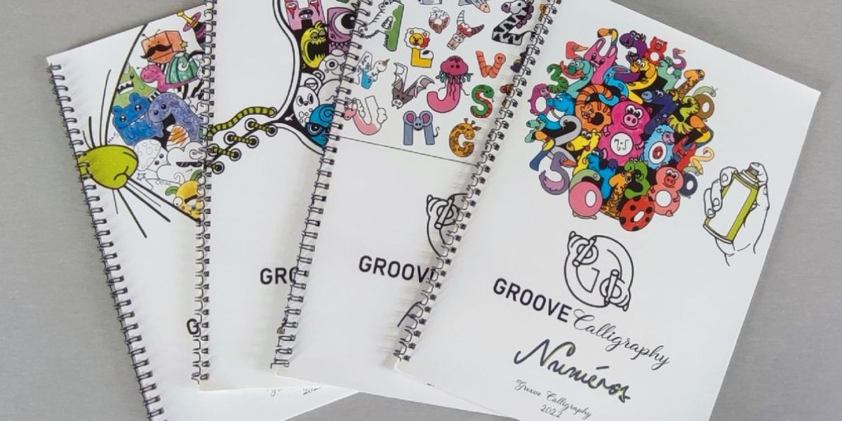 cahier groove calligraphy