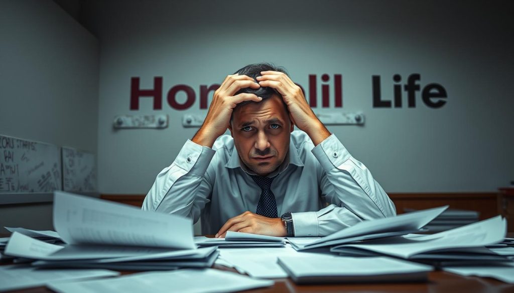 A disappointed user sitting at a desk, surrounded by scattered documents and a frowning expression. The lighting is dim, creating a somber atmosphere. The background features a plain office setting, with a wall displaying Hondrolife branding that appears tarnished and worn. The user's posture conveys frustration, with a hand resting on the forehead. The overall scene suggests a negative experience with the Hondrolife product. A disappointed user sitting at a desk, surrounded by scattered documents and a frowning expression. The lighting is dim, creating a somber atmosphere. The background features a plain office setting, with a wall displaying Hondrolife branding that appears tarnished and worn. The user's posture conveys frustration, with a hand resting on the forehead. The overall scene suggests a negative experience with the Hondrolife product.