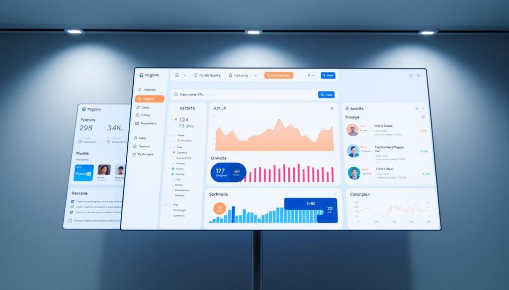 A high-quality, well-designed platform interface for Rogzov, featuring a clean and modern layout with intuitive navigation. The platform's UI showcases a balance of minimalist aesthetics and functional elements, with a focus on user-friendliness and accessibility. The image should convey a sense of professionalism, reliability, and attention to detail, highlighting the platform's key features and capabilities. Soft lighting illuminates the interface, creating a calm and inviting atmosphere, while the camera angle provides a balanced, centered perspective that allows the viewer to fully appreciate the platform's visual appeal and functionality. A high-quality, well-designed platform interface for Rogzov, featuring a clean and modern layout with intuitive navigation. The platform's UI showcases a balance of minimalist aesthetics and functional elements, with a focus on user-friendliness and accessibility. The image should convey a sense of professionalism, reliability, and attention to detail, highlighting the platform's key features and capabilities. Soft lighting illuminates the interface, creating a calm and inviting atmosphere, while the camera angle provides a balanced, centered perspective that allows the viewer to fully appreciate the platform's visual appeal and functionality.