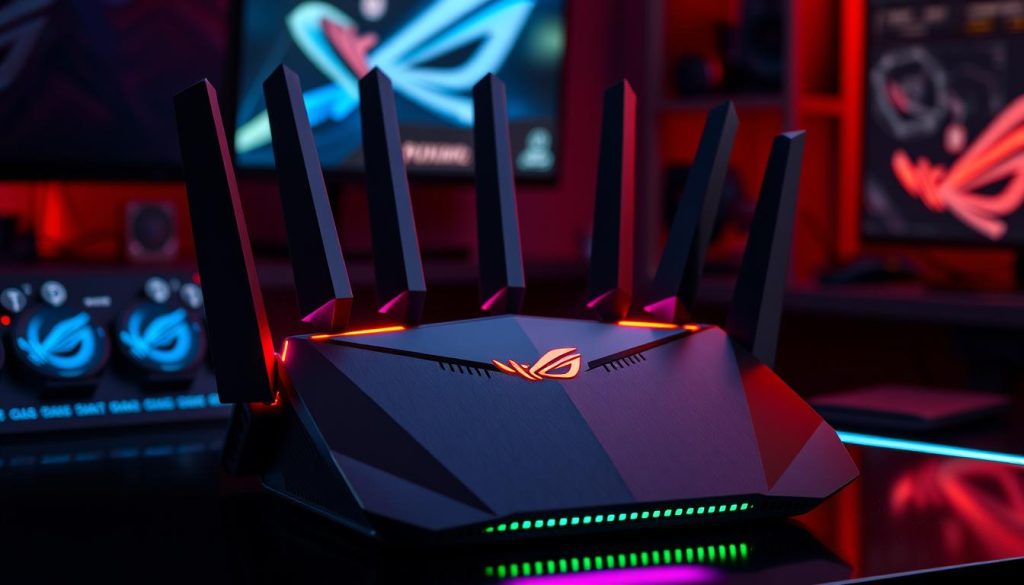 Image d'un routeur gaming ASUS ROG Rapture GT-AXE16000