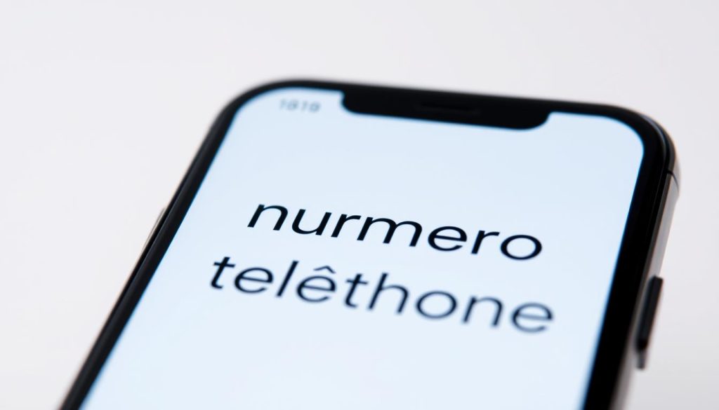 numéro téléphone